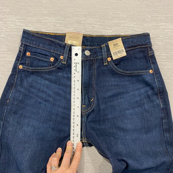 Levi's 505 Jeans Mens 30 x 32 Straight Leg Regular Fit Dark Wash Denim Pants - Picture 8 of 16